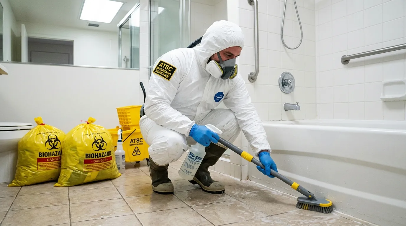 Decontamination equipment deployed for Blood Cleanup in Dolton